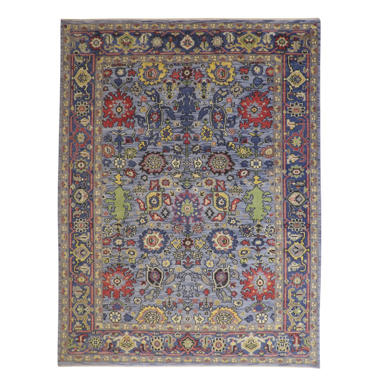 Isabelline Renetia One-of-a-Kind 9.0x12.0 Area Rug Blue | Wayfair